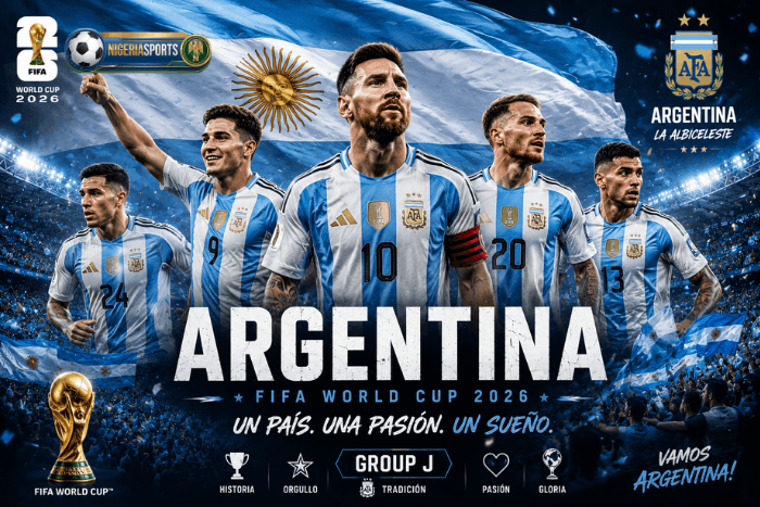 Argentina enters the FIFA World Cup 2026 carrying the pride of a football-mad nation and the responsibility of defending its world title.