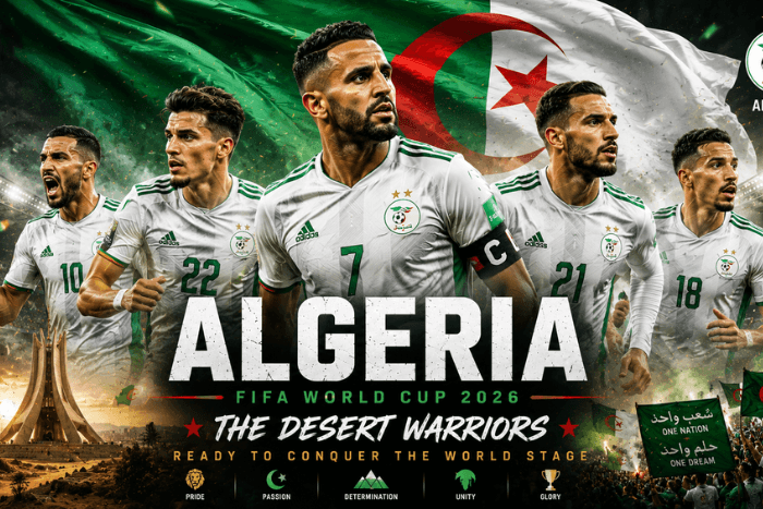 Algeria Fifa World Cup Team 2026, Algeria World Cup Team 2026, Algeria Team 2026